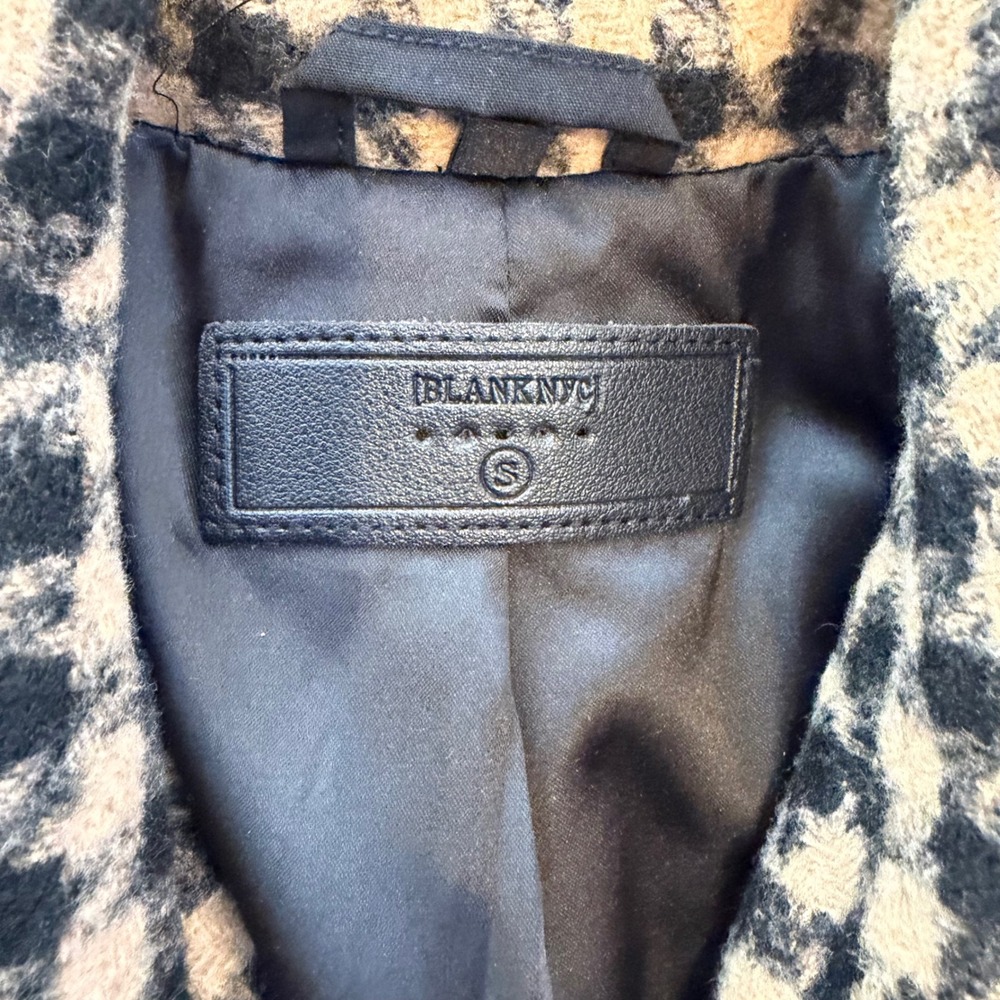 Blanknyc Book Club Blazer Double Breasted Houndstooth Small View 4